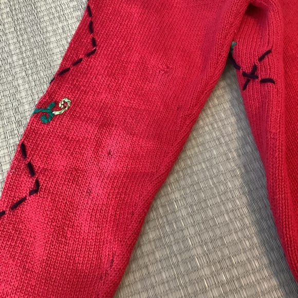 Designers Original Studio Womens Med Christmas Knit Cardigan Sweater Stockings - Picture 7 of 7